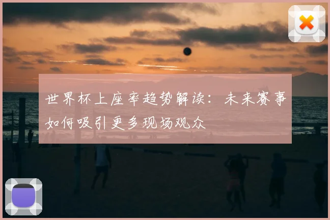 世界杯上座率趋势解读：未来赛事如何吸引更多现场观众